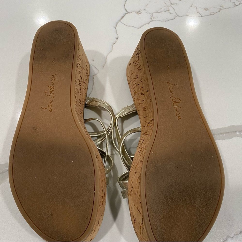 Sam Edelman Gold Wedges - Picture 4 of 5